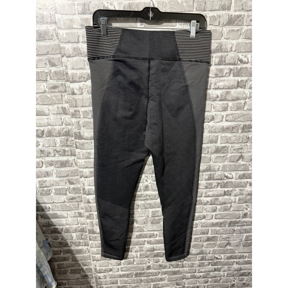 OFFLINE by Aerie Women XL Gray Ribbed Panel High Waisted Athletic Leggings - Picture 2 of 3